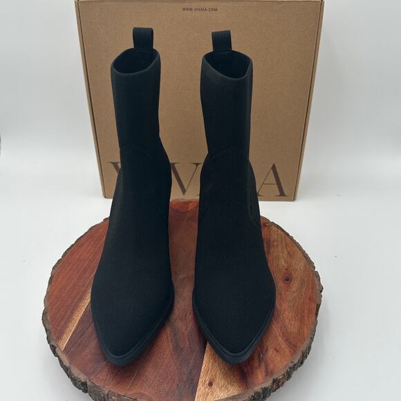 Vivaia Whitney Ankle Boot US 7.5 EU 38.5 Pointed Toe Slim Western Modern $199 - Picture 3 of 10